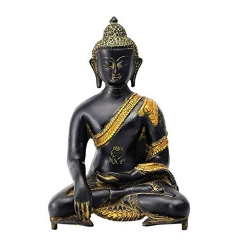 Buy Idol Collections God Gautam Buddha Black Brass Murti, Height: 11 ...