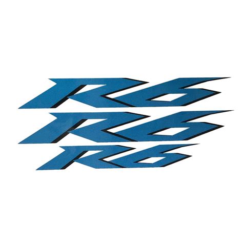 Blue Reflective Motorcycle Flat Plain Bike Decal Sticker for Yamaha YZF ...