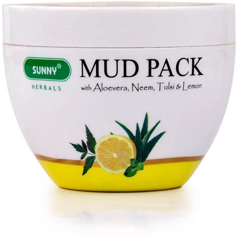 Bakson's Sunny Mud Pack With Aloe Vera Neem Tulsi And Lemon (150 g ...