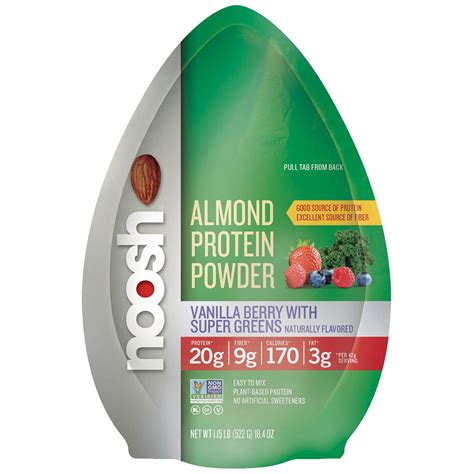 Noosh Unflavored 1.15lb Almond Protein Powder | Gluten Free, Vegan, Kosher