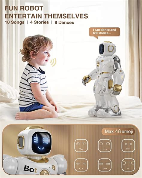 Buy Ruko Smart Robot for Kids, Large Programmable Interactive STEM RC ...