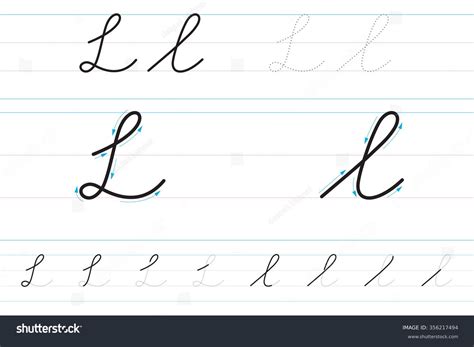 Letter L Cursive Letter L Balb Font Book Folding Pattern Folded