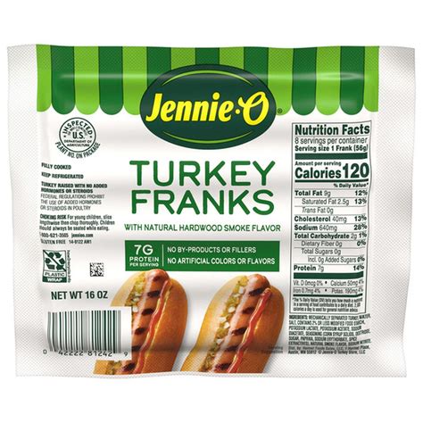 JENNIE-O TURKEY STORE JENNIE-O Jumbo Turkey Franks - 1 lb., 16 OZ (16 ...