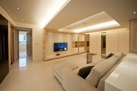 79平方米小户型现代客厅电视墙装修效果图_太平洋家居网图库