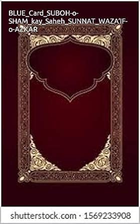 BLUE_Card_SUBOH-o-SHAM_kay_Saheh_SUNNAT_WAZA’IF-o-AZKAR eBook : ali ...