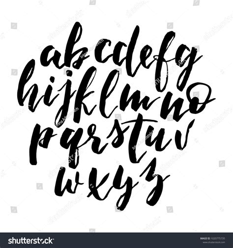 Modern Calligraphy Fonts Alphabet