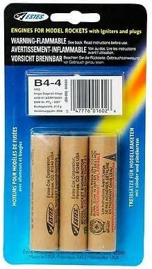 Estes Industries Single Stage Engines; B4-4 Model Rocket Engine ...