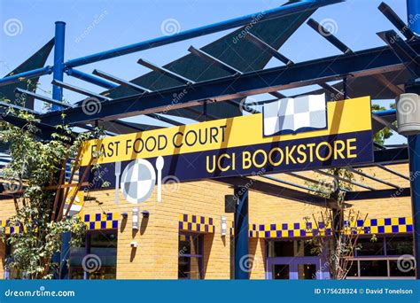 UCI Food Court sign editorial stock image. Image of school - 175628324