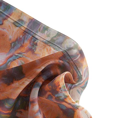 Weightless Polyester Fabric, Red Floral, Digital Printed, Unstitched ...