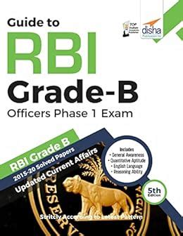 Guide to RBI Grade B Officers Phase I Exam - 5th Edition eBook : Disha ...