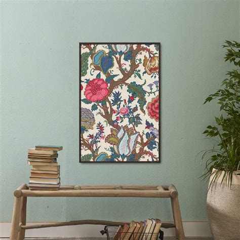 Buy Framed Wall Art Painting Titled: Jacobean Floral | Licensed Art ...