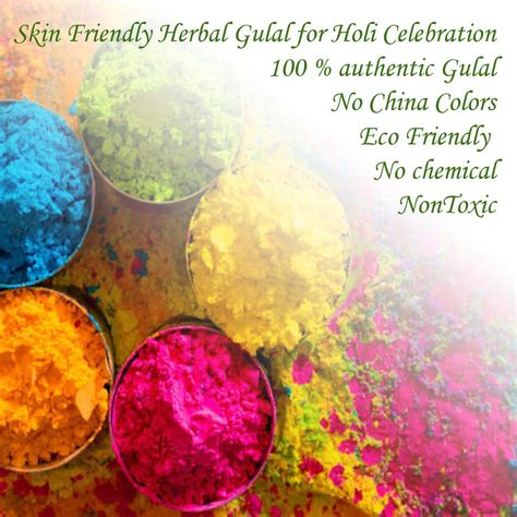 Herbal Gulal Color Powder Packets For Holi Festival, Fun Runs, Color W ...