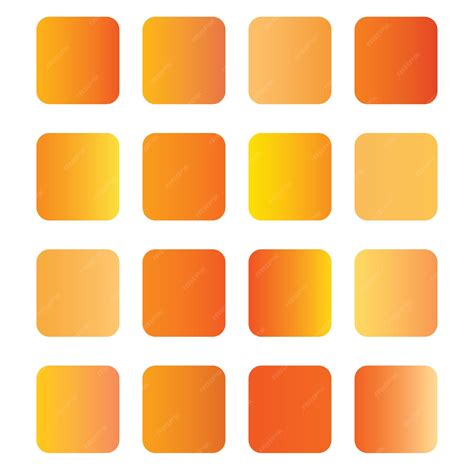 Premium Vector | Vector Orange color gradients big set background