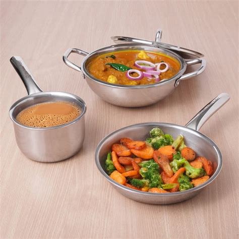 Triply Stainless Steel Kadai – The Indus Valley