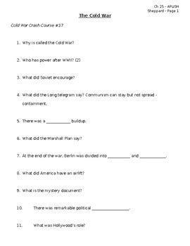 Image result for Crash Course Cold War