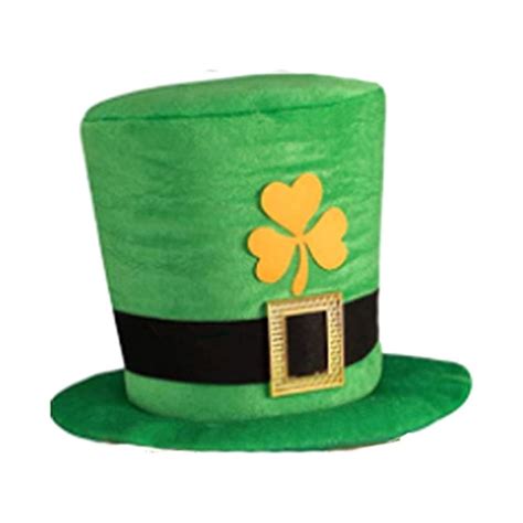 Luxalzxs Irish Green Shamrock Fedora, St. Patrick's Day Costume ...
