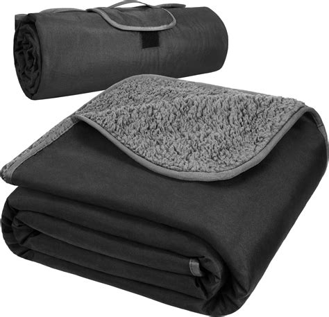 I LITTON Blue Outdoor Blanket, Waterproof & Windproof Outdoor Blanket ...