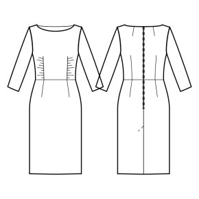 Dress #6000127 - Made to Measure Sewing Pattern by Sewist CAD Online ...
