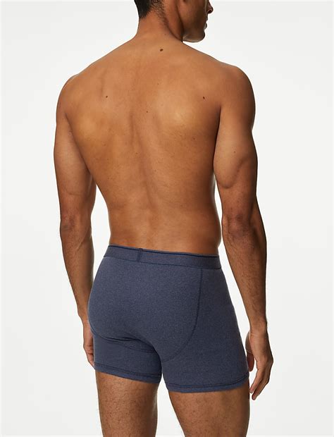 Buy 5 Pack Pure Cotton Cool & Fresh™ Trunks at Marks & Spencer