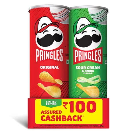 Pringles Match Ready Pack 214g | Crispy Potato Chips with goodness of ...