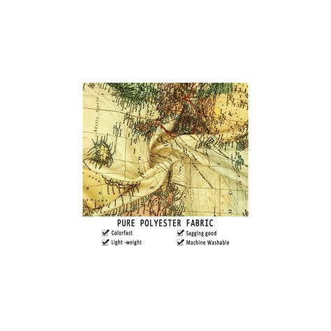 Buy DigiTizerArt Map of The World, 1900, Vintage Wall Art Tapestry Wall ...