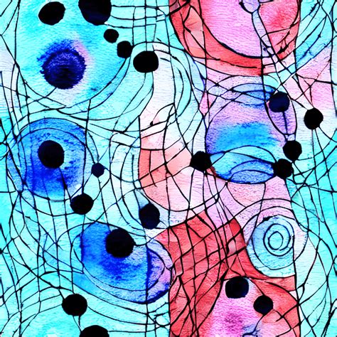 Non Representational Art Watercolor