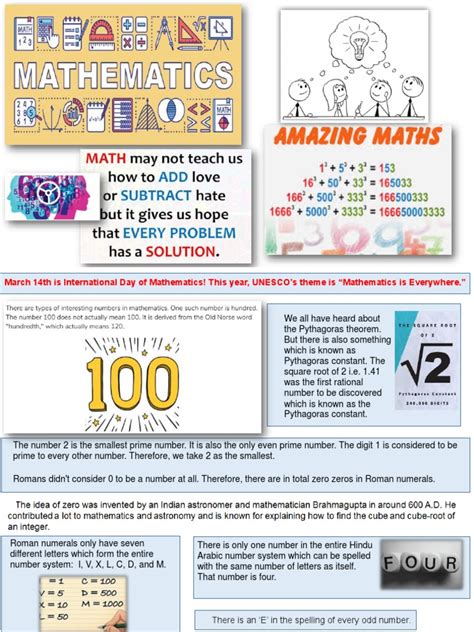 Math Facts On Numbers 的图像结果