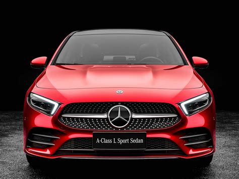 Wallpaper 2019 Mercedes-Benz A-Class A200 red car front view 3840x2160 ...