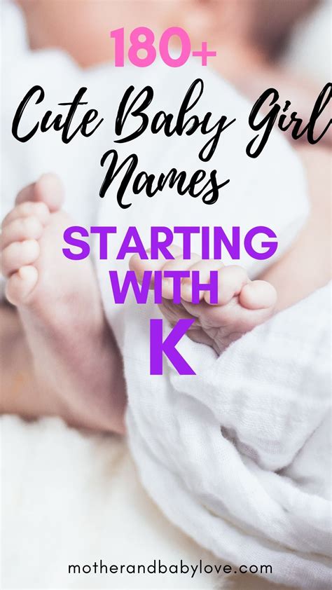 Baby Girl Names Starting With K - 180+ Amazing Unique Baby Names