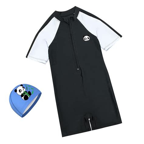 DJskiyers Kids Swimsuits Sun Protection Bathing Suit Short Sleeve Sport ...