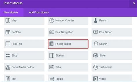 Image result for Add a Code Module to a Divi Pricing Table