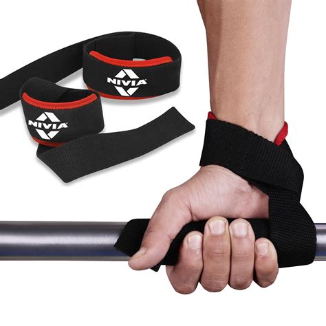 Buy Nivia Weight Lifting Strap with Wrist Supporter for Gym ...
