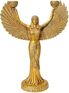 Buy Drezel Goddess Isis Brass Statue Sculpture Murti for Home Decor ...