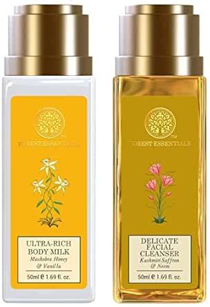 Forest Essentials Delicate Facial Cleanser Kashmiri Saffron & Neem ...