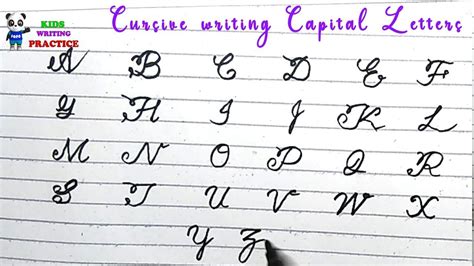 How To Write A Cursive Capital Letter
