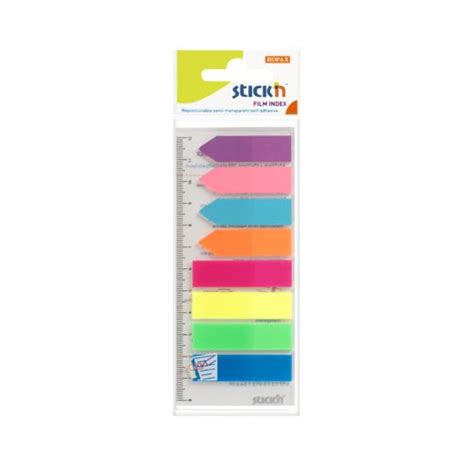 StickN Film Index Neon Tabs 8 (4 strips + 4 arrows) – Bansal Stationers