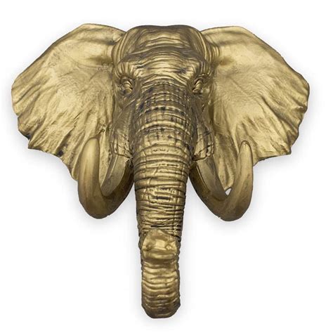 Gold Elephant Wall Mount Key Holder Hanger - Key Hook for Wall - Cool ...
