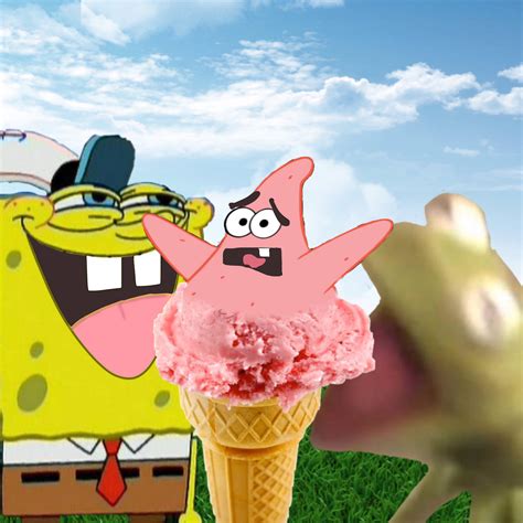 Patrick Eating Ice Cream
