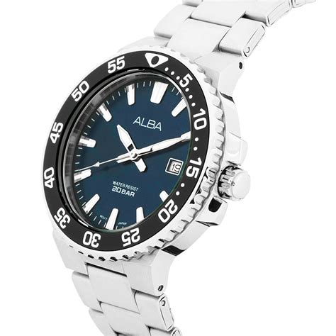 Alba AS9S81X1 Midnight Blue Dial Watch – The Watch Factory