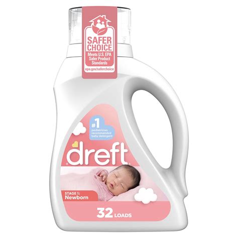 Dreft Baby Liquid Laundry Detergent Sensitive Skin Hypoallergenic 46 fl ...