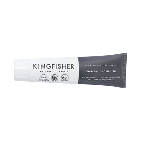 Kingfisher Toothpaste | Mint & Charcoal | Holland & Barrett