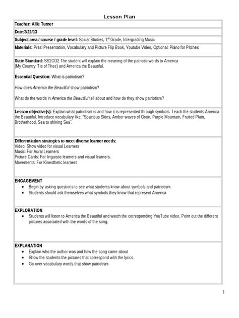 Image result for Sample Lesson Plan Examples