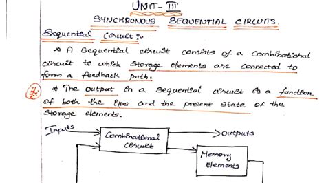SYNCHRONOUS SEQUENTIAL CIRCUITS - UNIT III Study Notes - Studocu
