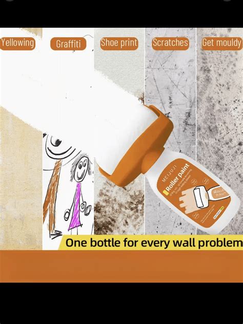 Cross-Border Orange Interior Wall Paint, Water-Based Latex Paint, Low ...