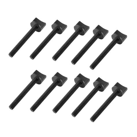 uxcell 1/4" x 2 Inches Thumb Screw Bolt Hand Driven Spade Plastic ...