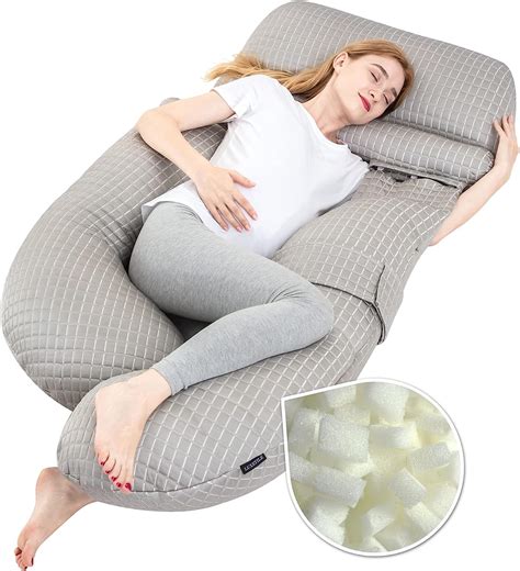 Amazon.com: LUXETILE Cooling Pregnancy Body Pillow for Pregnant Women ...