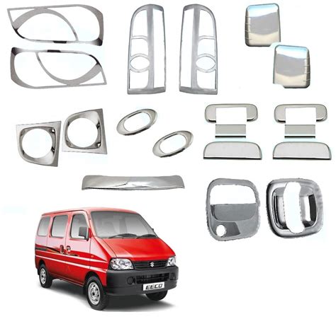 Auto_Smart_Look Car Exterior Chrome Combo Accessories Kit for Maruti ...