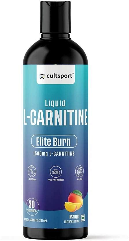 Cultsport Liquid L-Carnitine Elite Burn|1500mg, Converts Fat to Energy ...