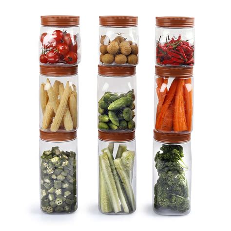 Buy CELLO Fridge Door Plastic Canisters Set of 9 (500mlx3, 750mlx3 ...