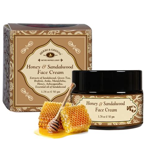 Herbs & Greens Skin Brightening & Anti-aging Honey and Sandalwood Face ...